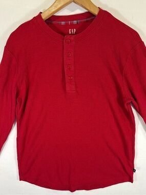 GAP Red Waffle-Knit Sweater